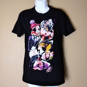 Disney Villains sz M black graphic t-shirt crew